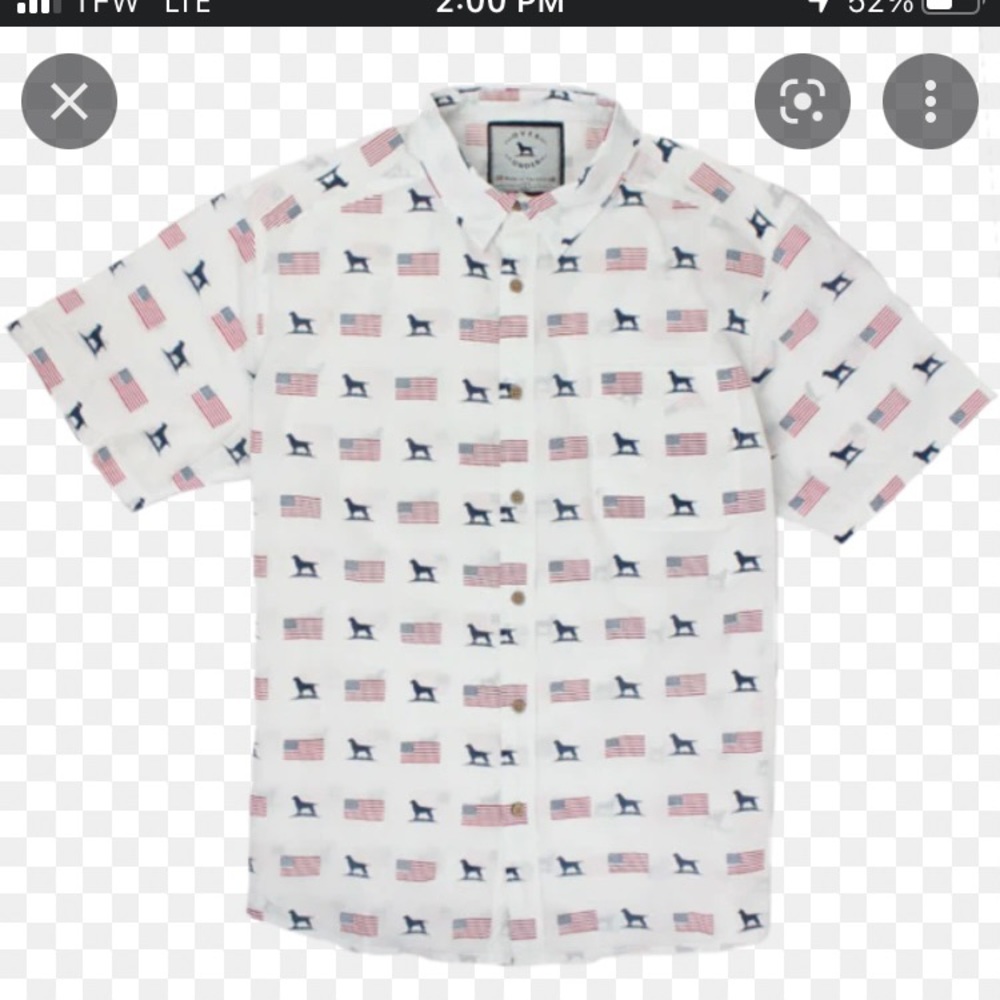 Over & Under patriot style button down XL size